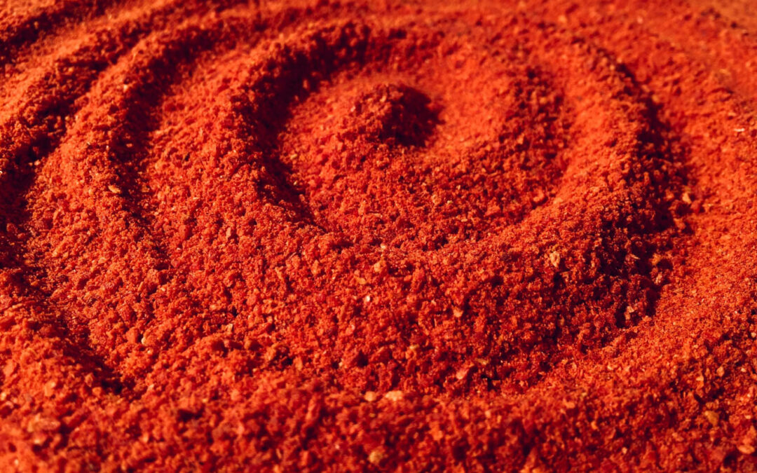 cerchi concentrici su sabbia rossa